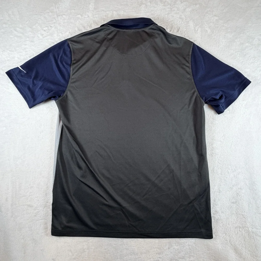 Nike Polo Dallas Cowboys Mens Sz L Gray Dri-FIT Shirt NFL Football Performance